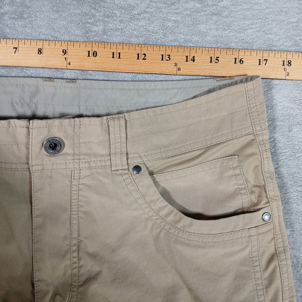 Kuhl Radikl Pants Mens 34x32 Tan Regular Fit Cotton Blend Hiking - Picture 5 of 8